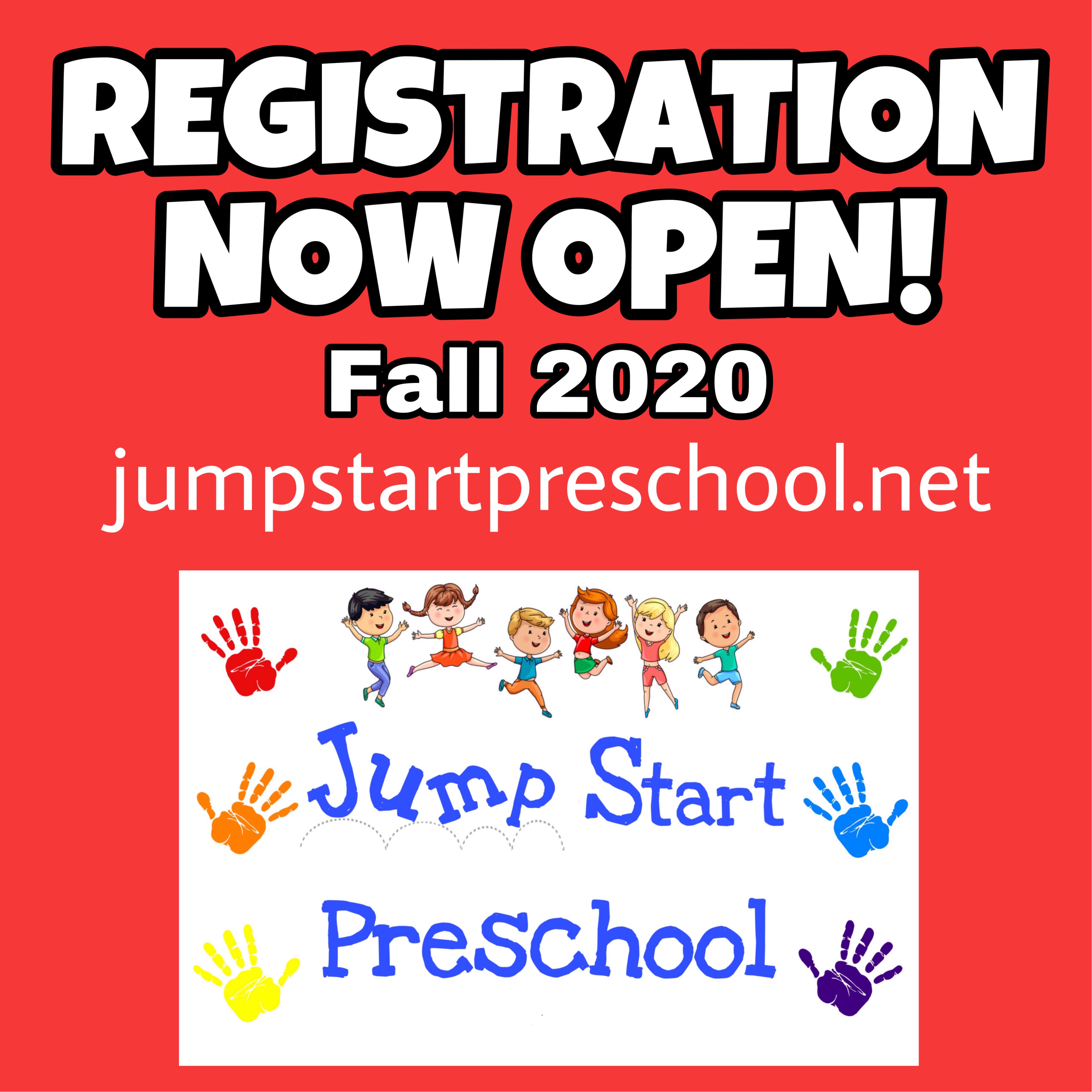 Registration Open for 20202021 Jump Start Preschool